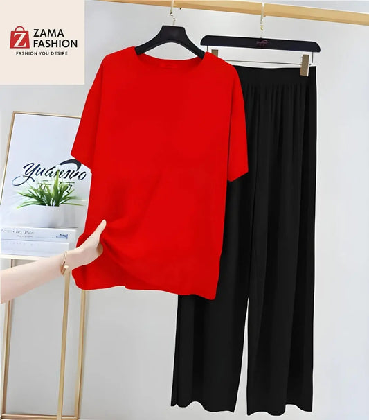 Red Black Loungewear - Zama Fashion