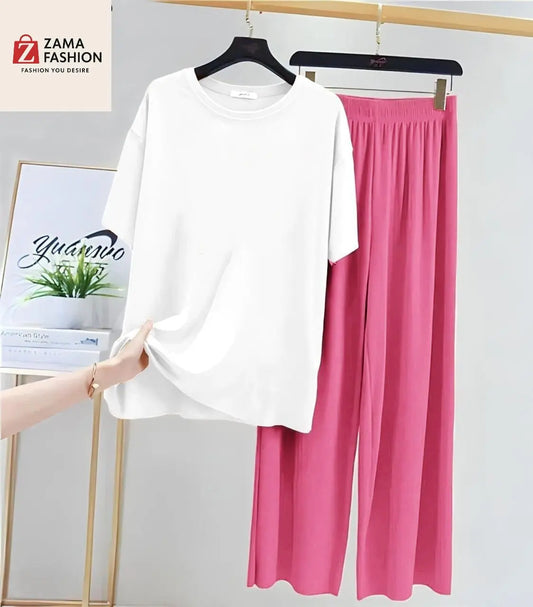 White Light Pink Loungewear - Zama Fashion