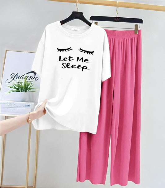 White Pink Loungewear Zama Fashion
