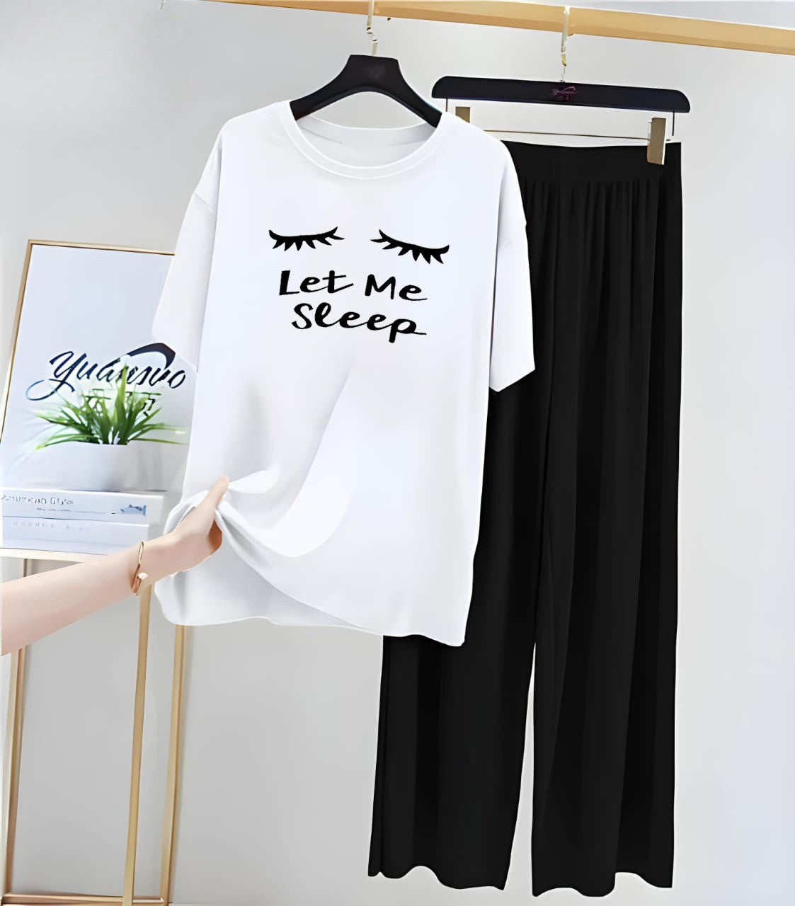 White Black Loungewear Zama Fashion
