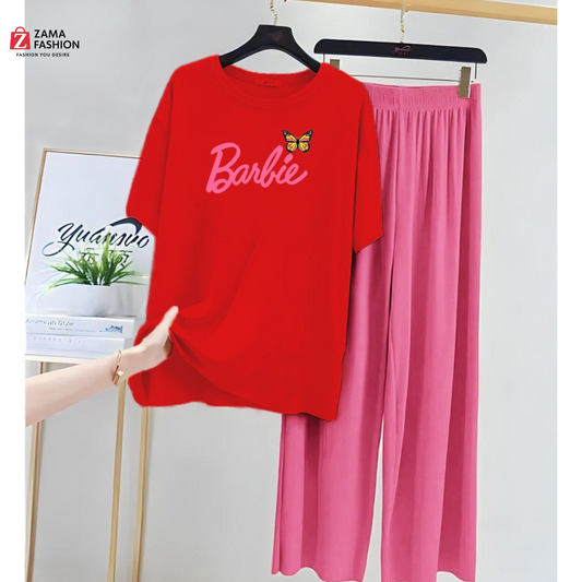 Barbie Red Pink Loungewear Zama Fashion