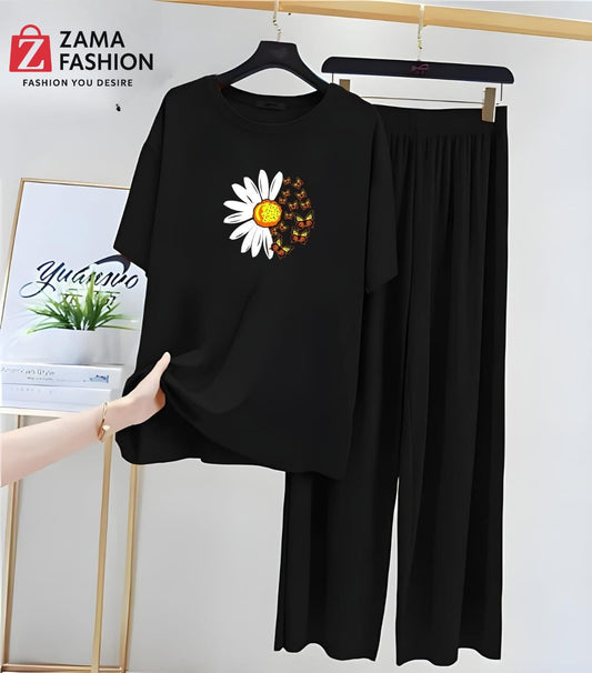 Sunflower Black Black Loungewear - Zama Fashion