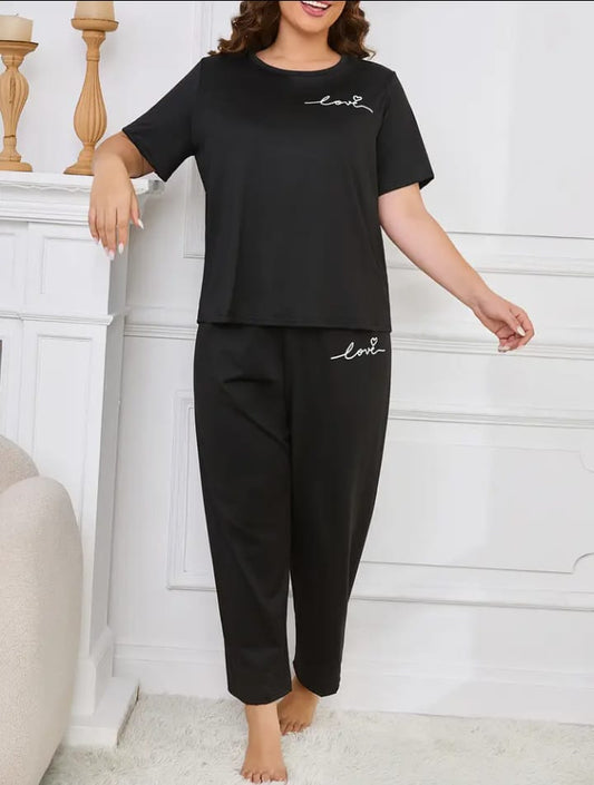 Love Black Loungewear Zama Fashion