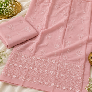 Lucknow chikankari muslim Unstitched Kurti